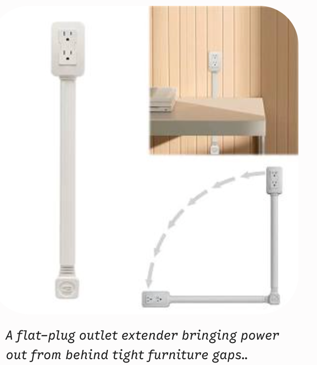 Power Socket Sofa Bedside Table Extender